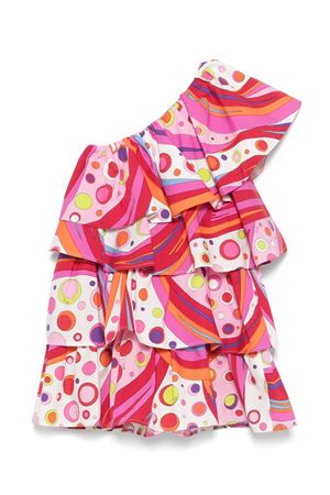 One,Shoulder Dress EMILIO PUCCI KIDS | PW1B82P0494437MC